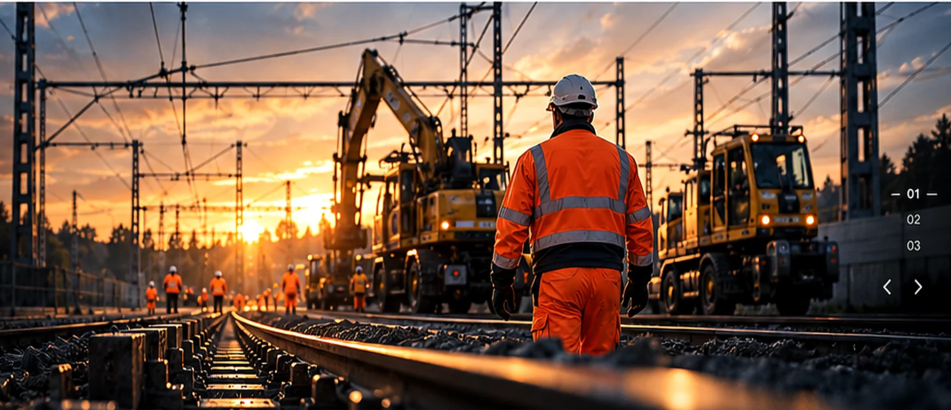 Infrastrukturarbeiten im Bahnumfeld